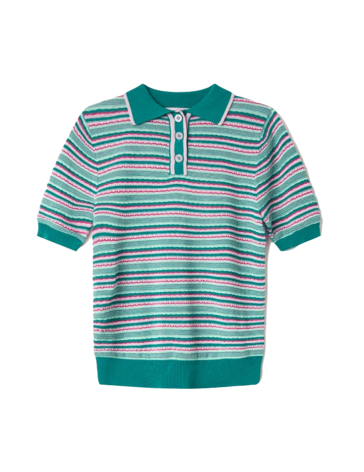 Polo Punto Rayas - ECRU