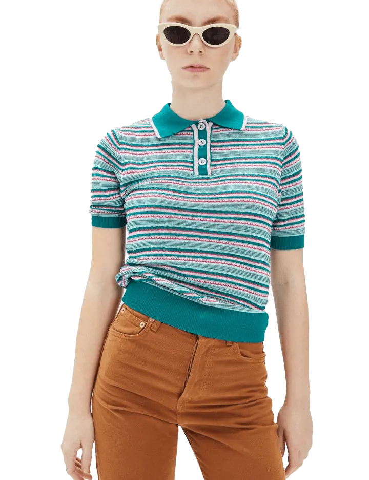 Polo Punto Rayas - ECRU