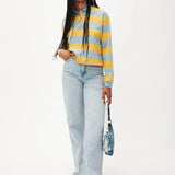 Polo Rayas Algodón - ECRU