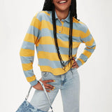 Polo Rayas Algodón - ECRU