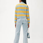 Polo Rayas Algodón - ECRU