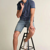 Polo Regular Fit con Textura - ECRU