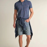 Polo Regular Fit con Textura - ECRU