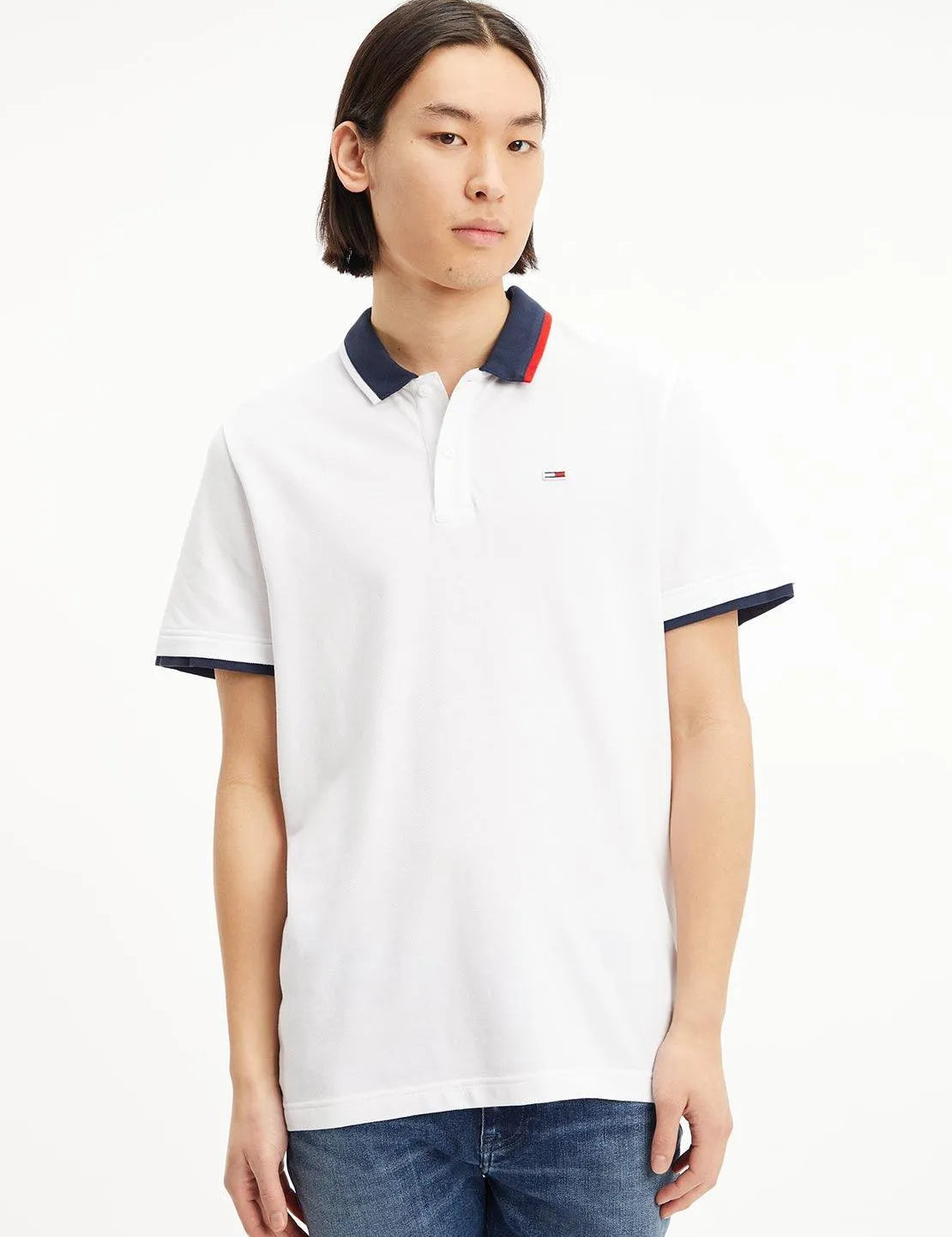 Polo Ribeteado de corte regular - ECRU