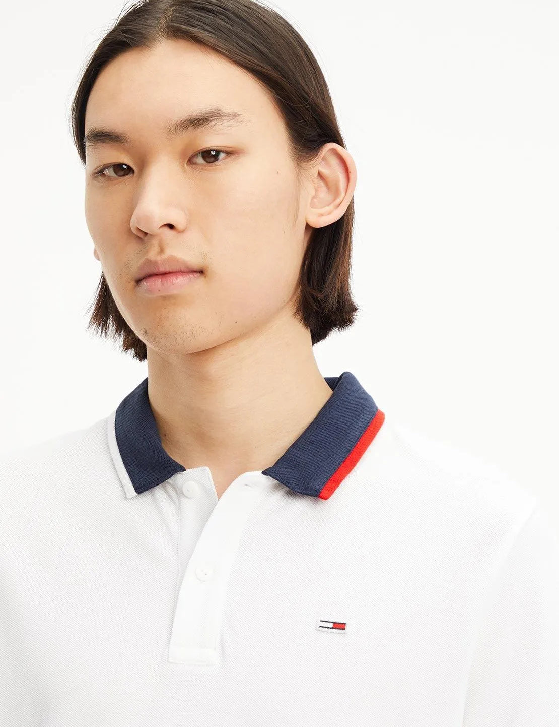 Polo Ribeteado de corte regular - ECRU