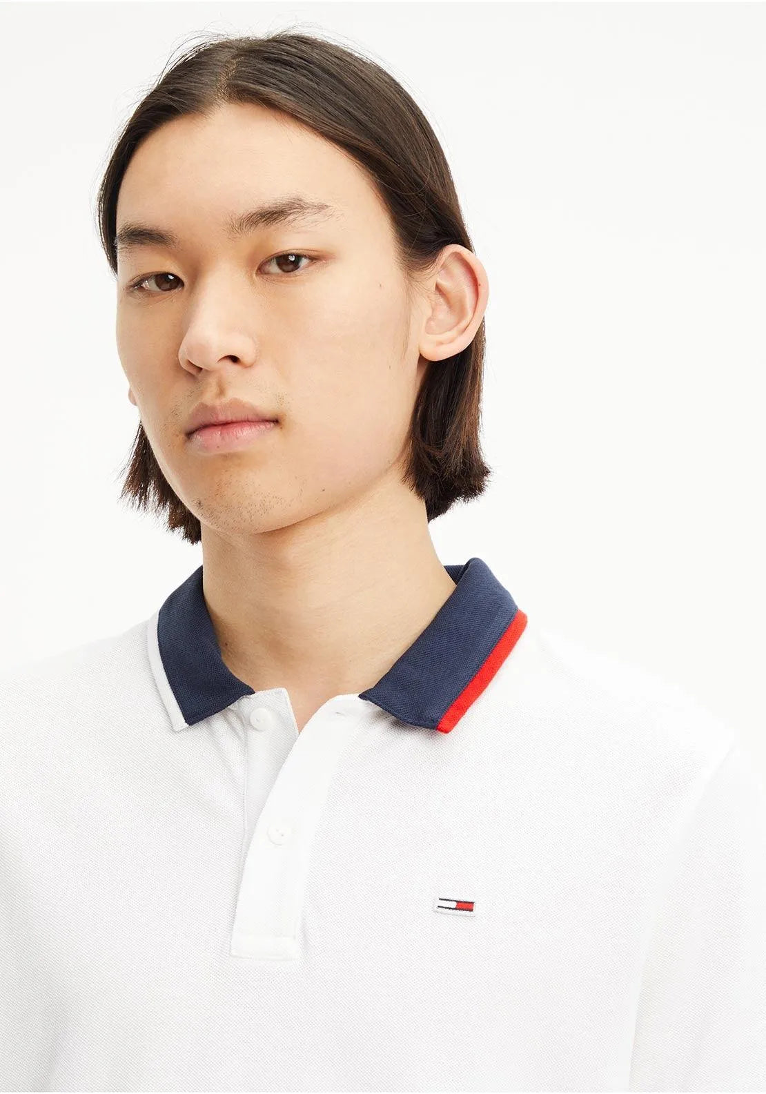 Polo Ribeteado de corte regular - ECRU