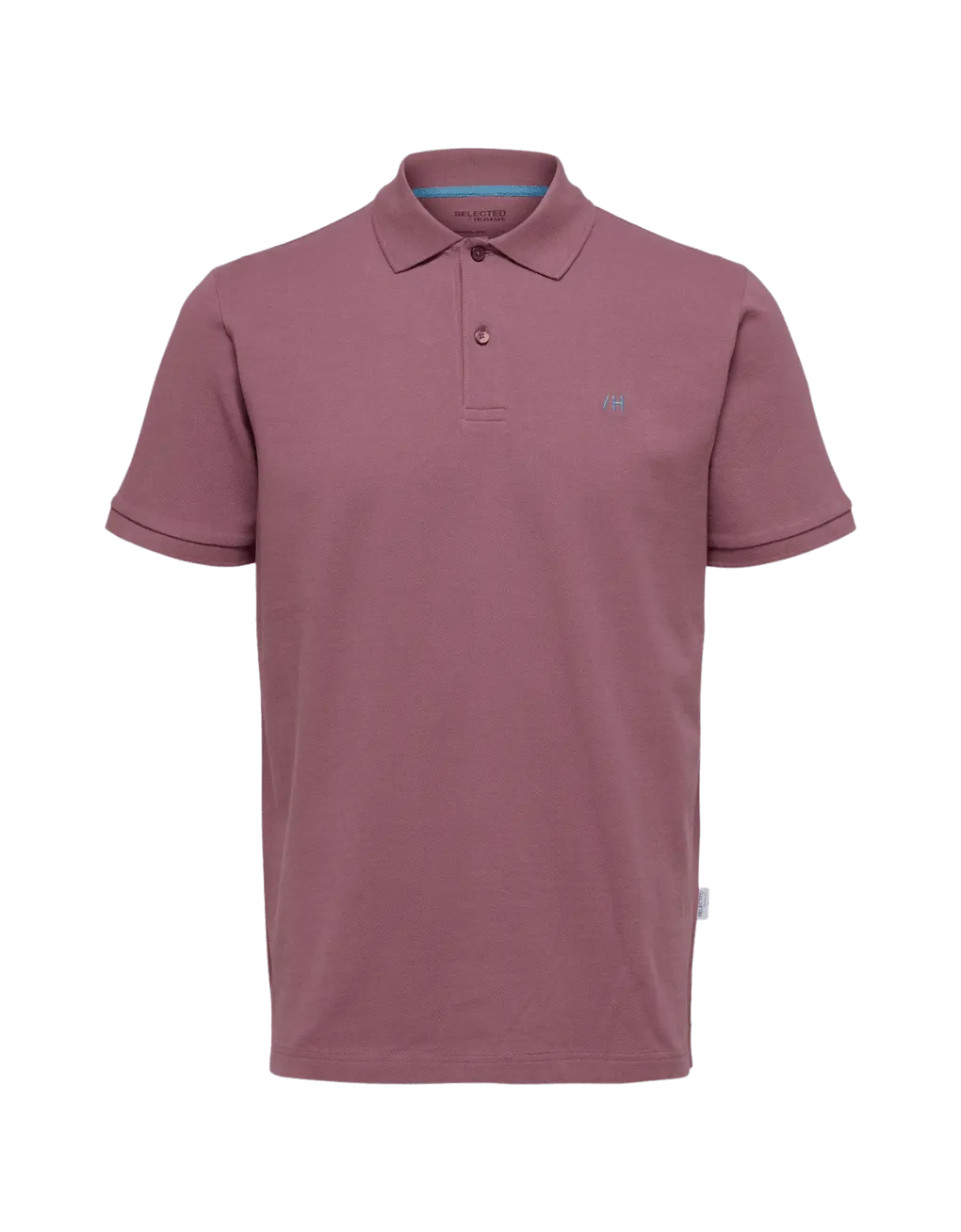 Polo Selected Manga Corta Dante Rose Brown - ECRU