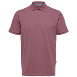 Polo Selected Manga Corta Dante Rose Brown - ECRU