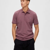 Polo Selected Manga Corta Dante Rose Brown - ECRU
