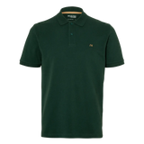 Polo Selected Manga Corta Dante Trekking Green - ECRU