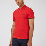 Polo Signature Algodón Orgánico Bright Red - ECRU