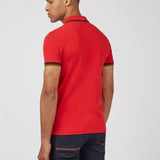 Polo Signature Algodón Orgánico Bright Red - ECRU
