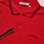 Polo Signature Algodón Orgánico Bright Red - ECRU