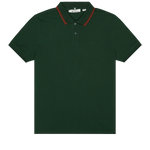 Polo Signature Algodón Orgánico Dark Gren - ECRU