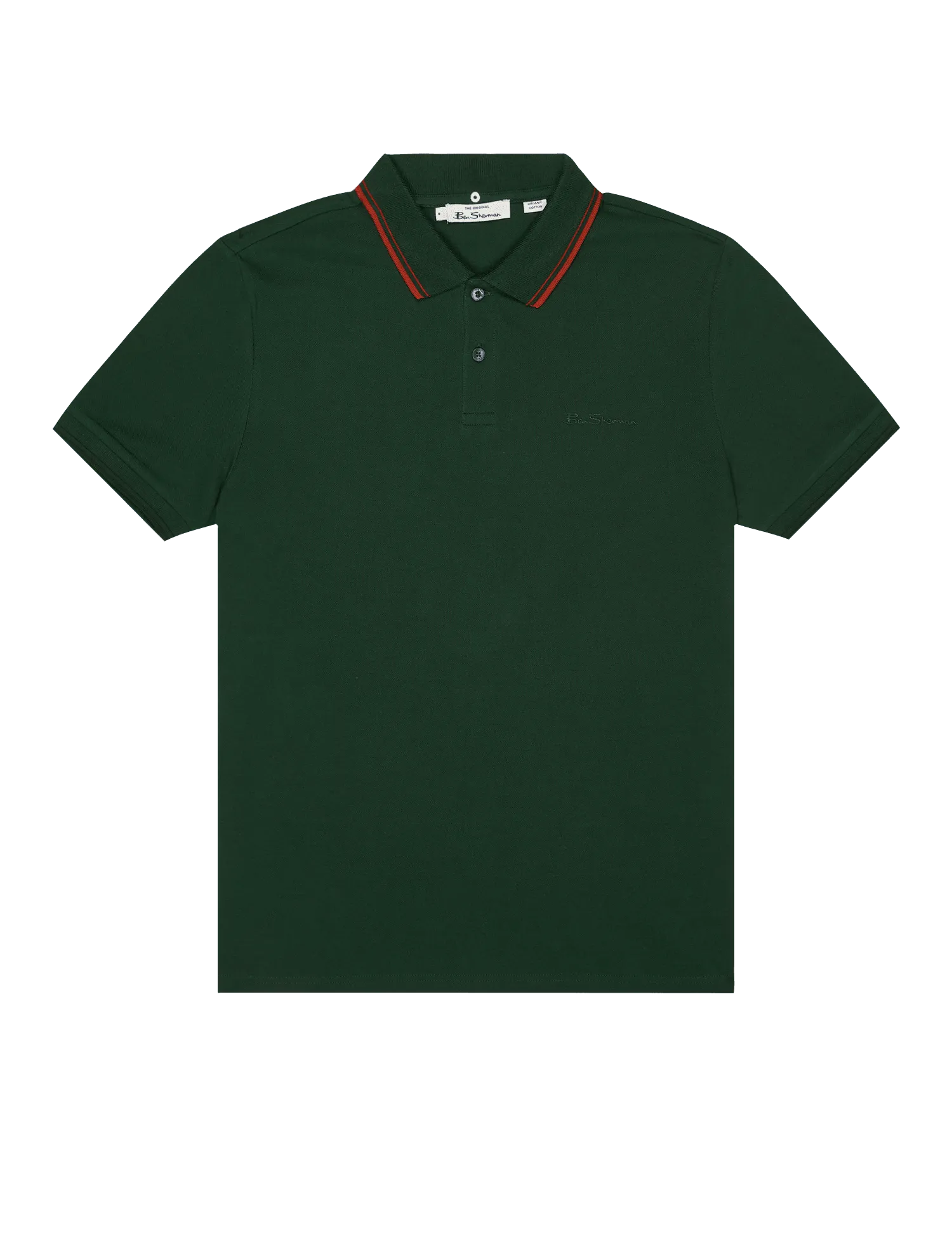Polo Signature Algodón Orgánico Dark Gren - ECRU