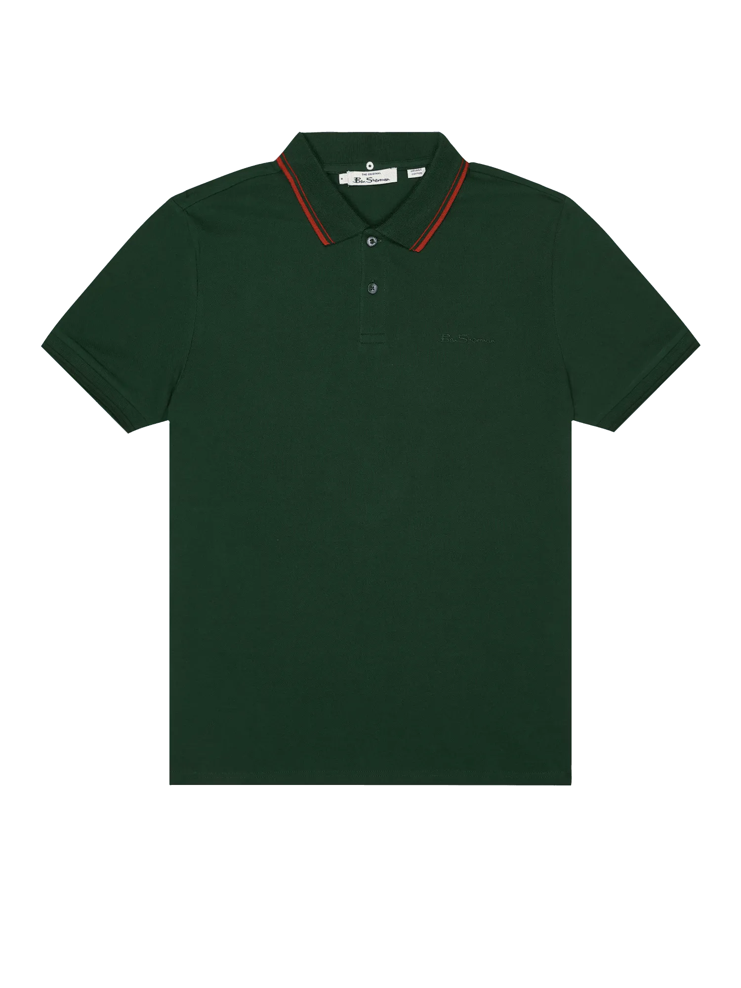Polo Signature Algodón Orgánico Dark Gren - ECRU