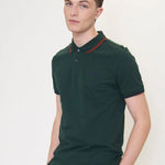 Polo Signature Algodón Orgánico Dark Gren - ECRU