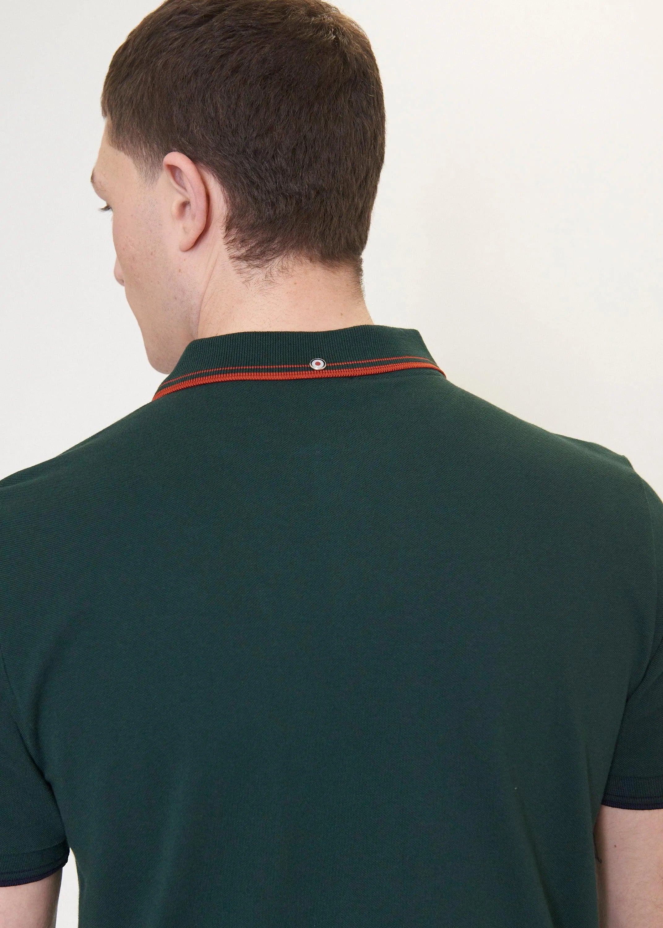 Polo Signature Algodón Orgánico Dark Gren - ECRU