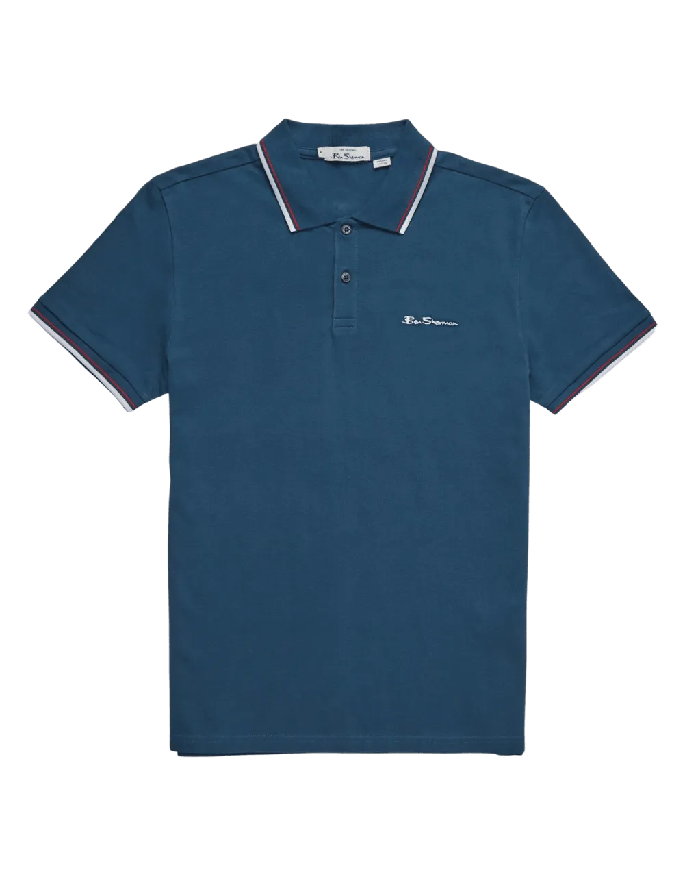 Polo Signature Algodón Orgánico Dark Teal - ECRU