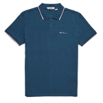 Polo Signature Algodón Orgánico Dark Teal - ECRU
