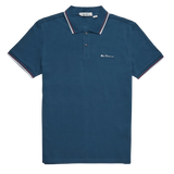 Polo Signature Algodón Orgánico Dark Teal - ECRU