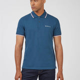 Polo Signature Algodón Orgánico Dark Teal - ECRU
