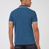 Polo Signature Algodón Orgánico Dark Teal - ECRU