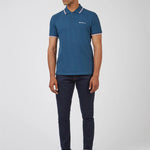 Polo Signature Algodón Orgánico Dark Teal - ECRU