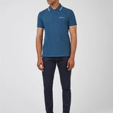 Polo Signature Algodón Orgánico Dark Teal - ECRU