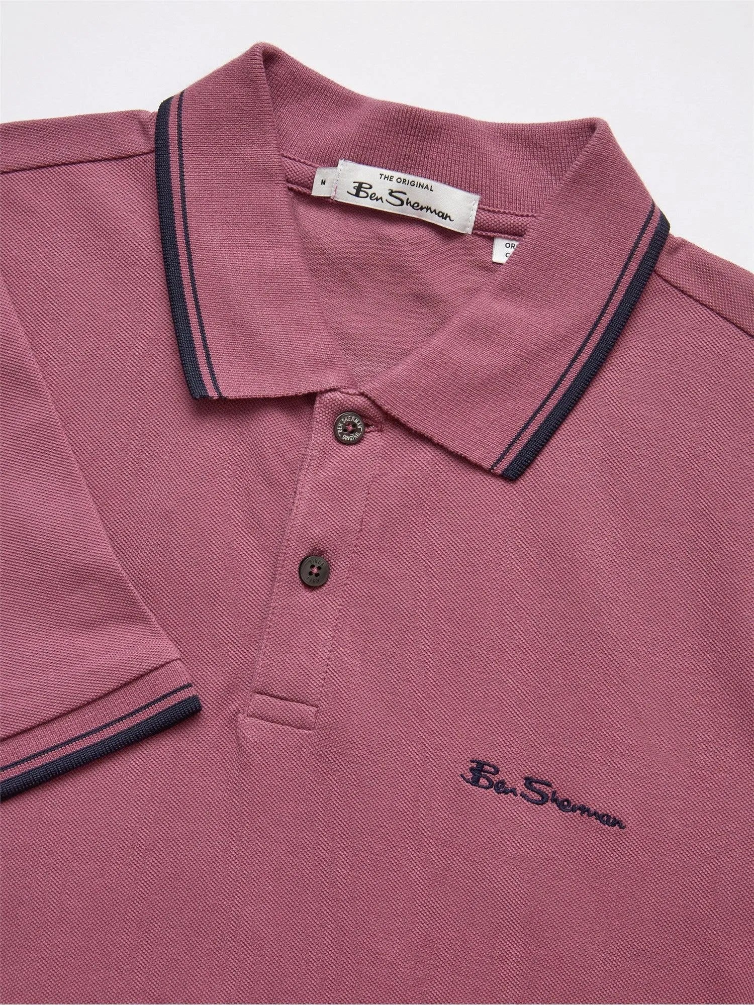 Polo Signature Algodón Orgánico Grape - ECRU