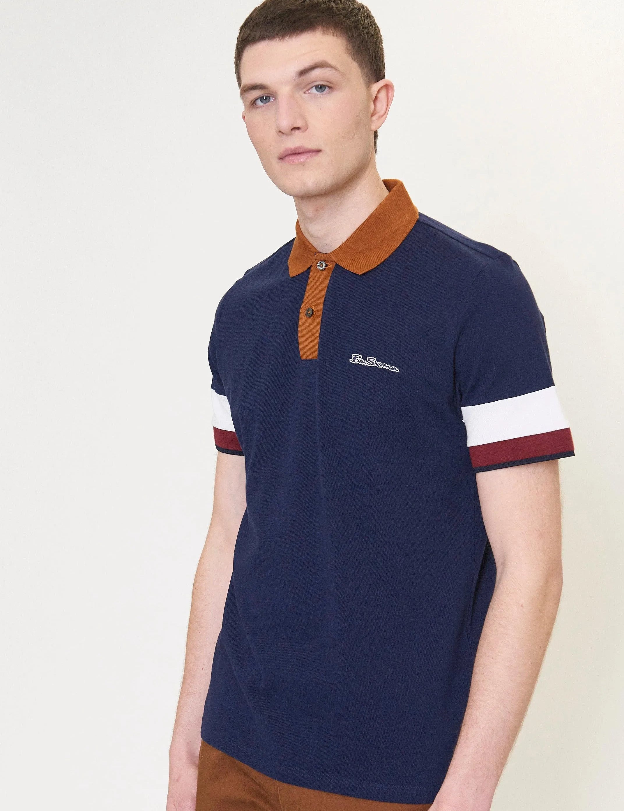 Polo Sleeve Colour Block - ECRU