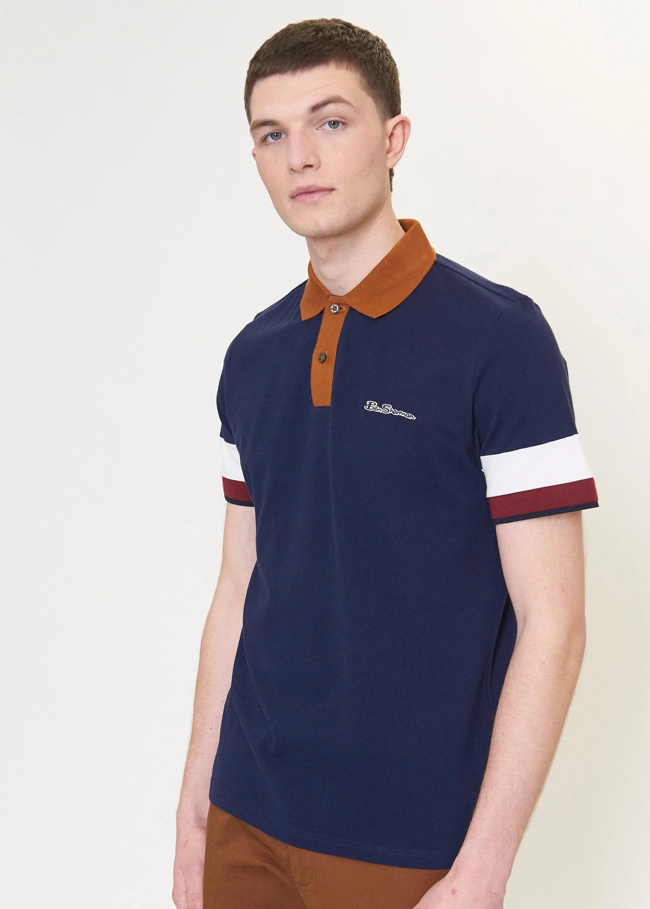 Polo Sleeve Colour Block - ECRU