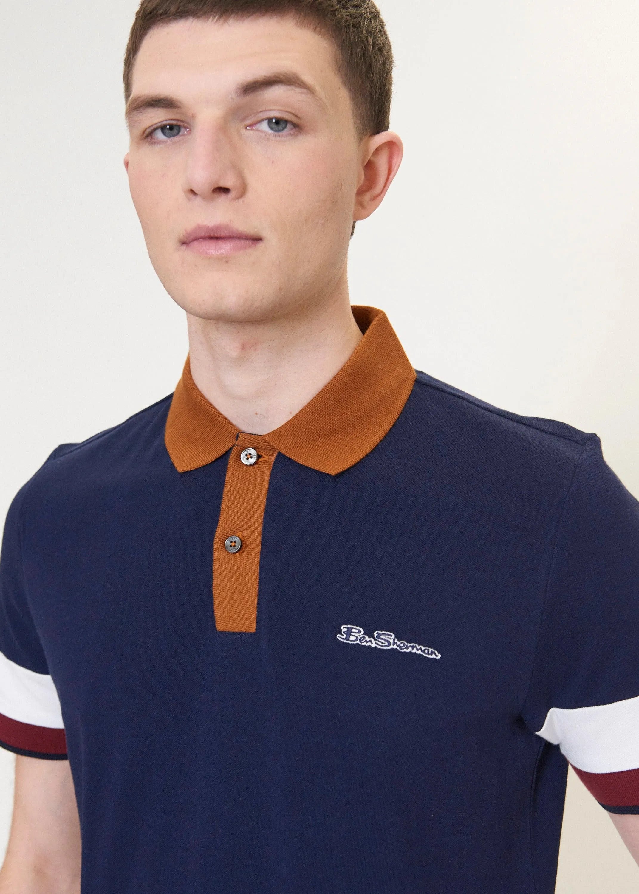 Polo Sleeve Colour Block - ECRU