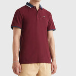 Polo Tommy Ribeteado de Corte Regular - ECRU