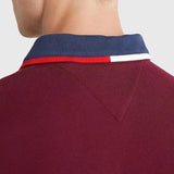 Polo Tommy Ribeteado de Corte Regular - ECRU