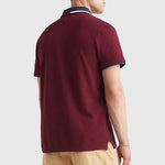 Polo Tommy Ribeteado de Corte Regular - ECRU