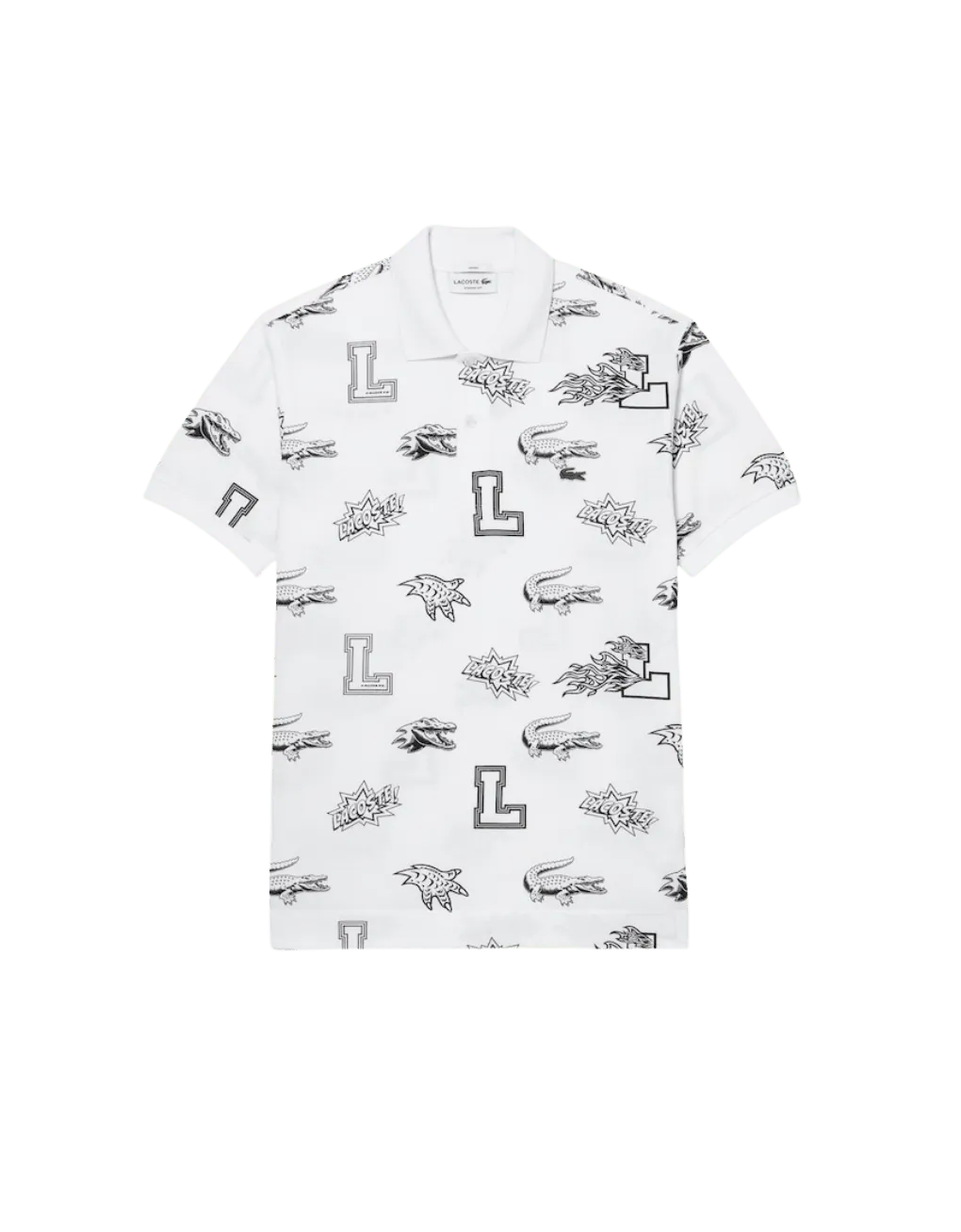 Polo unisex Lacoste Holiday con estampado personalizado - ECRU