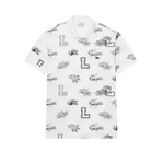 Polo unisex Lacoste Holiday con estampado personalizado - ECRU
