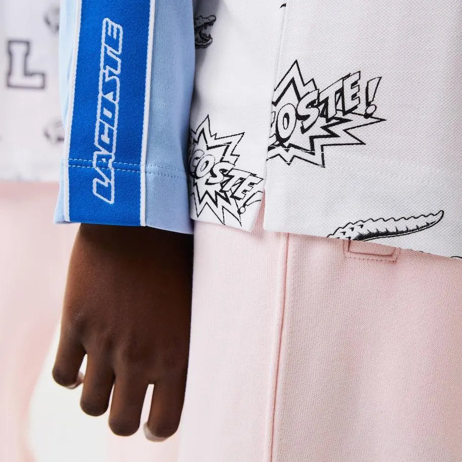 Polo unisex Lacoste Holiday con estampado personalizado - ECRU