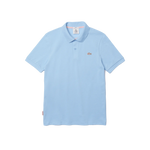 Polo unisex Lacoste L!VE relaxed fit en piqué de algodón stretch - ECRU
