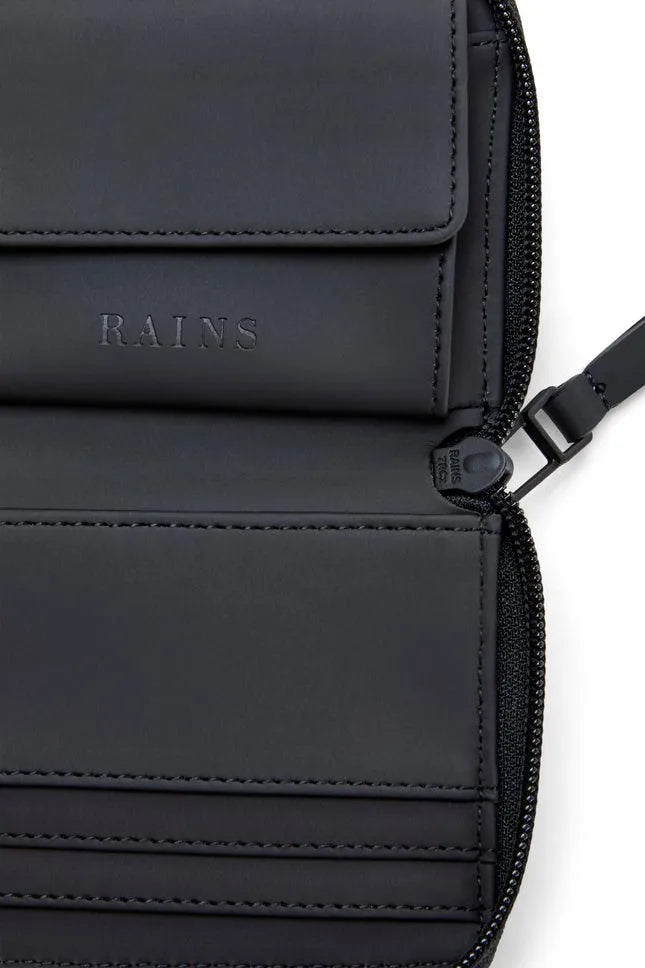 Rains Cartera Small Wallet Negro - ECRU