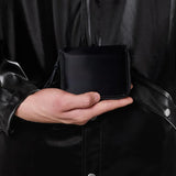 Rains Cartera Small Wallet Velvet Black - ECRU