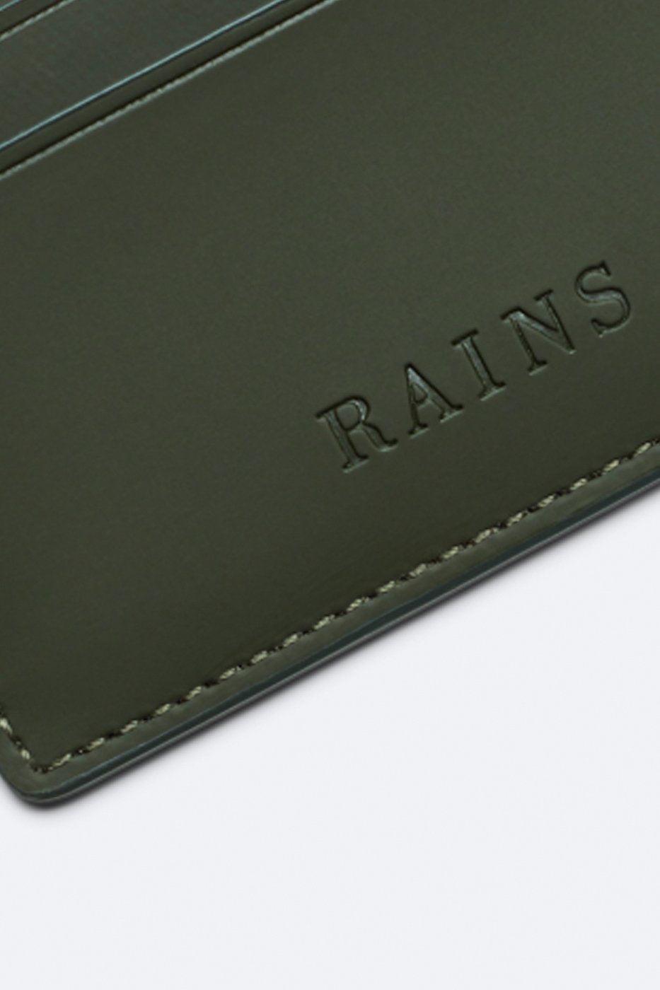 Rains Tarjetero Card Holder Verde - ECRU