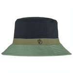 Reversible Bucket Hat Patina Green Dark Navy - ECRU