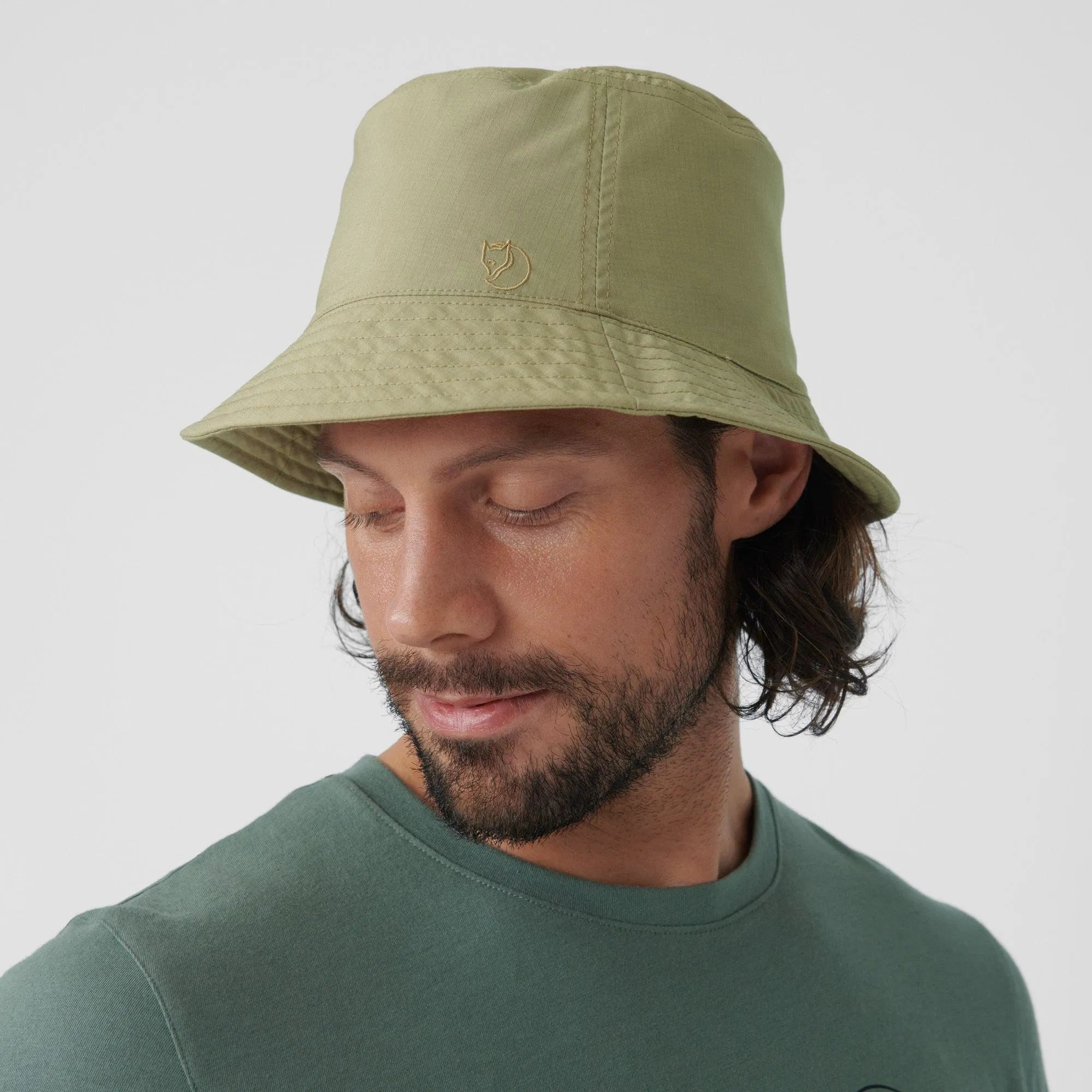 Reversible Bucket Hat Sand Stone Light Olive - ECRU