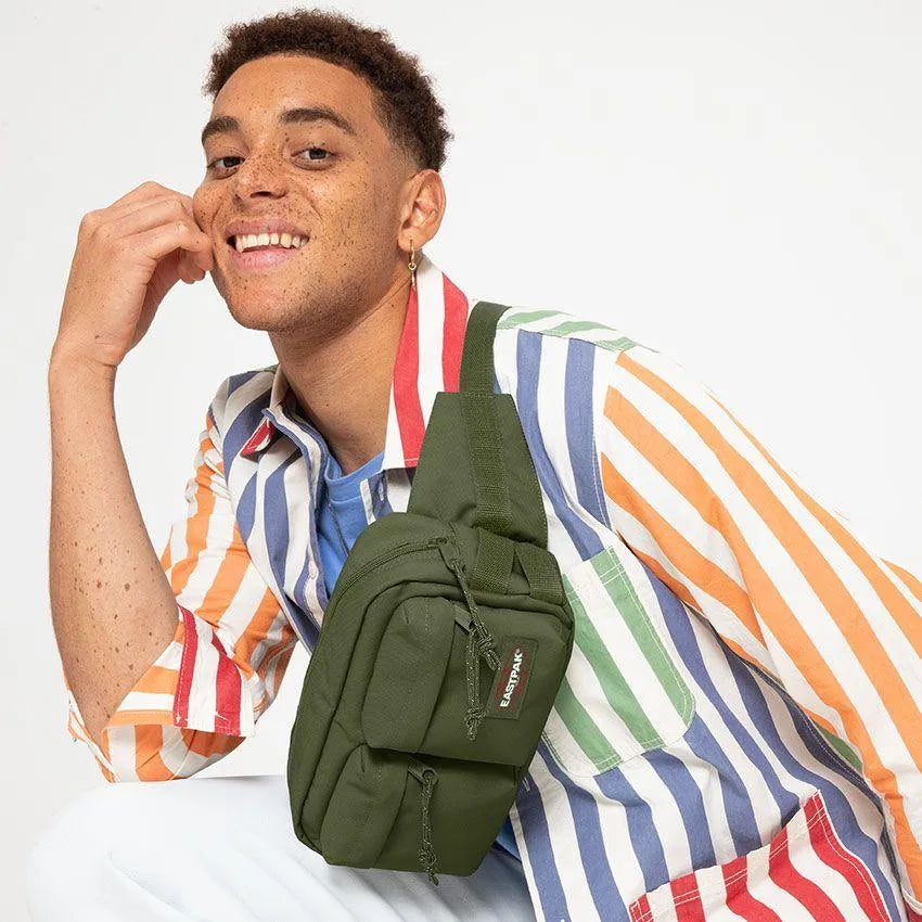 Riñonera Bumbag Double Dark Grass - ECRU