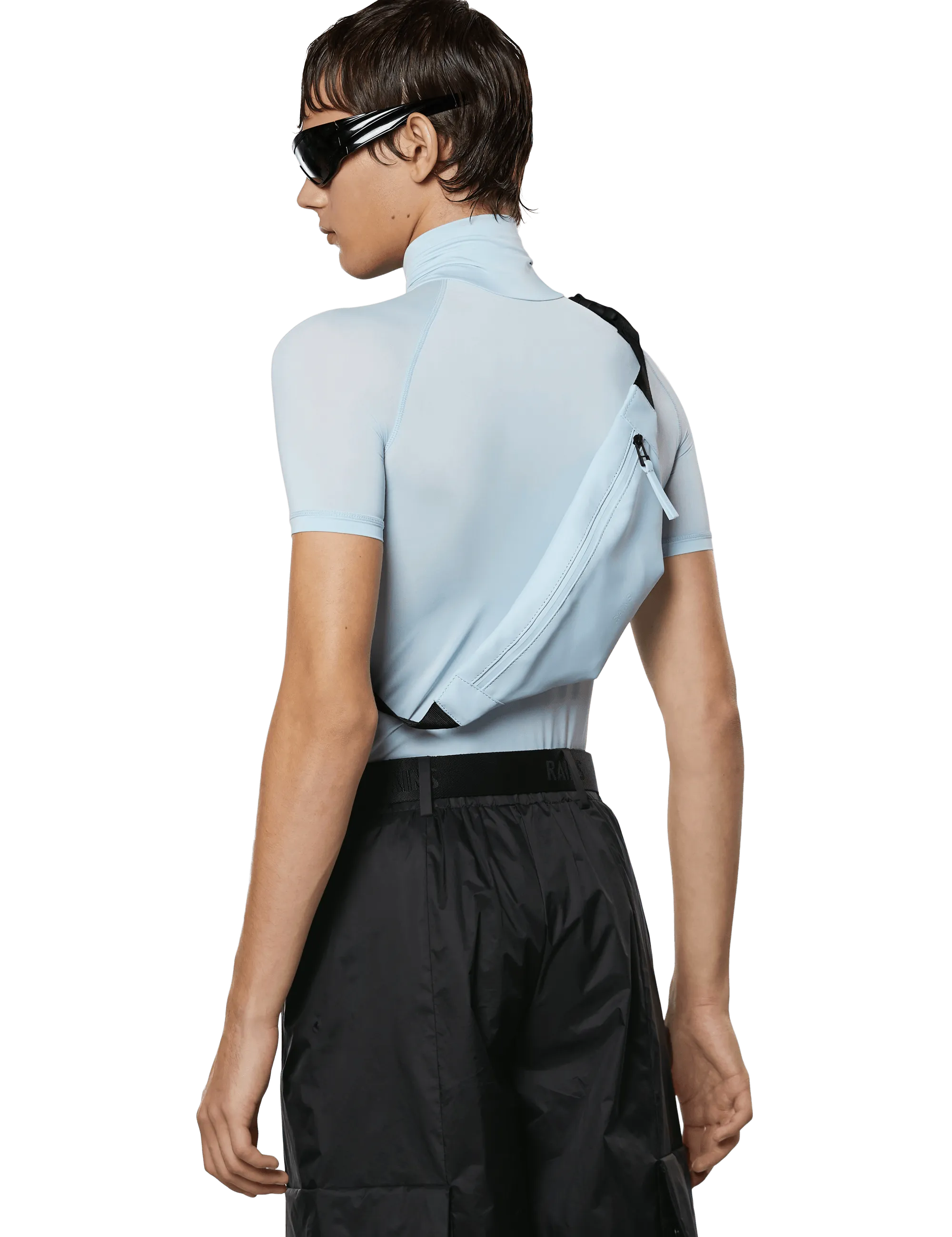 Riñonera Rains Bum Bag Mini Sky - ECRU