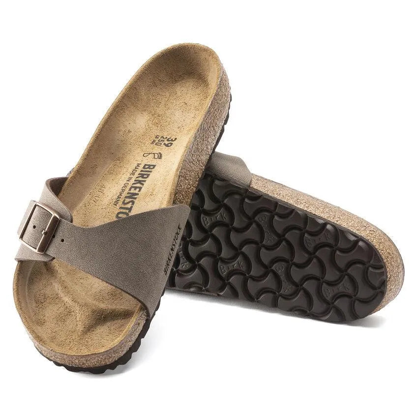 Sandalia Birkenstock Madrid Birko-Flor Mocca - ECRU