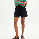 Short Geranio Dark Seersucker - ECRU