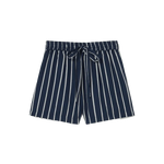 Short Geranio Rayas Navy - ECRU